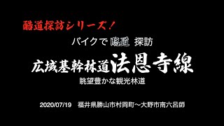 【酷道探訪シリーズ】眺望豊かな観光林道　広域基幹林道　法恩寺線