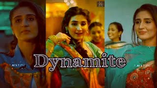 Dhvani bhanushali~Dynamite song (official status)/ dynamite dhvani bhanushali song status/dynamite