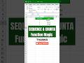 SEQUENCE & COUNTA Formula Magic: Auto Serial Numbers in Excel!