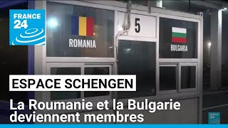 La Roumanie et la Bulgarie intègrent l'espace Schengen • FRANCE 24