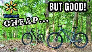 CHEAP WALMART bikes strike again! | Trail testing out the newest edition | Ozark Trail Ridge & Axum