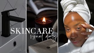 *WATCH ME* DO MY NIGHT SKINCARE ROUTINE | A *VISUAL DIARY* | Andrea Renee