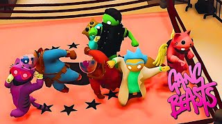 I'M GETTING HUNTED!!! | Gang Beasts Wins And Fails #80