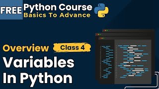 Python Course class 4 | What is variables in python | Python course for beginners