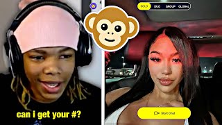 Trolling Random Females Then Trying To Get They Number (MONKEY APP)😈😍