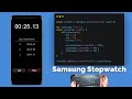 ASMR Programming - Coding Samsung Stopwatch with HTML, CSS & Javascript - No Talking