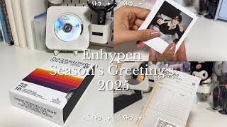 unboxing enhypen 2025 season’s greetings 📓🧷