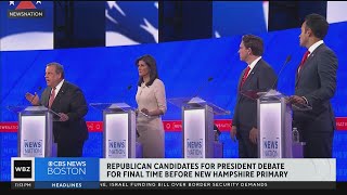 Republican candidates for president debate for final time before NH Primary