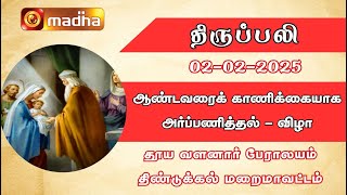 HOLY MASS IN TAMIL | 02.02.2025 | 6.00 AM | (Sunday First Mass) DINDIGUL | MADHA TV