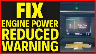 Engine Power Reduced Warning On A Chevy Malibu (FIX)