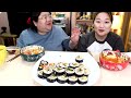 집김밥은 왜 먹어도 먹어도 물리지 않고 맛있을까 김밥에 해물 순두부찌개 먹방 kimbap u0026 jjigae asmr