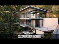 Glass House Suspended Between Two Beautiful California Hills | Suspension House