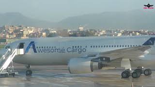 AWESOME CARGO A330 । WIZZ AIR A320 PARTENZA ।  AEROPORTO DI NAPOLI