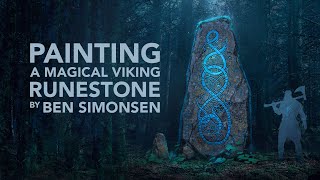 Painting a Magical Viking Runestone - Concept Art