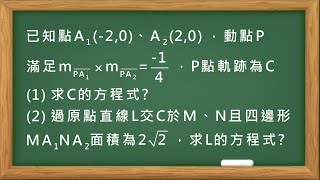 橢圓的軌跡｜2019港澳台聯招