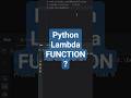 Python Lambda Function