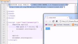 Beginner JavaScript Tutorial -- 11 -- Global Local Variables
