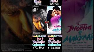Bhola V/s Tu jhoothi main makkar movie box office Collection Comparison #shortfeed