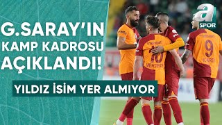 Galatasaray'ın Adana Demirspor Maçı Kamp Kadrosu Açıklandı! Yıldız İsim Alınmadı / A Spor