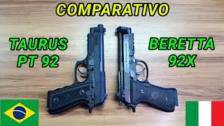 BERETTA 92X é muito melhor que a TAURUS PT92? Comparativo da Clássica Nacional vs a Moderna Italiana