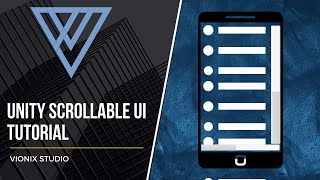 Making a scrollable UI in Unity| Unity scroll view tutorial