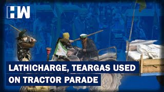 #KisanTractorRally: Chaos At Tractor Parade As Farmers Break Barricades, Police Lathicharge