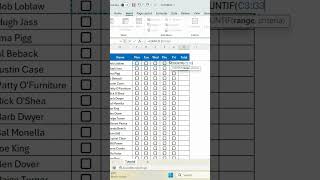 Stop Manually Tracking Attendance in Excel #smartexcel #dataanalysis #exceltips