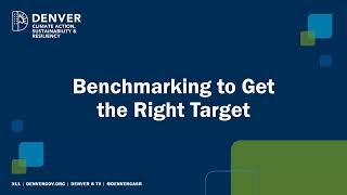 Energize Denver - Large Buildings Benchmarking Training - March 2026