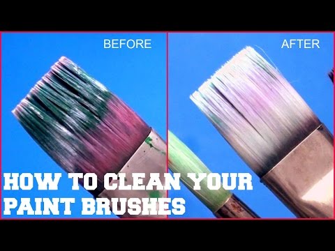 How To Clean Your dried acrylic Paint Brushes | 2017 How To Clean Your dried acrylic Paint Brushes | 2017