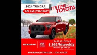 2024 Toyota Tundra DBL Cab TRD Sport - $399 biweekly @medicinehattoyota