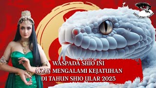 Waspada SHIO Ini akan mengalami kejatuhan di tahun Shio Ular 2025 !!!