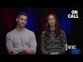 troian bellisario reacts to husband patrick j. adams’ suits audition exclusive e news