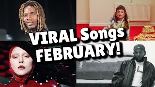 Top 40 Songs that are buzzing right now on social media! - FEBRUARY 2025!