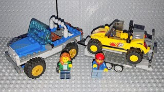 Cute Lego City 60082 Dune Buggy Transporter 2015 Car Set Quick Look / Overview / Tour