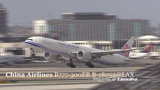 China Airlines B777-300ER B-18052@LAX