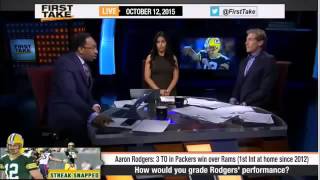 Espn First Take Aaron Rodgers Performance Win Ov