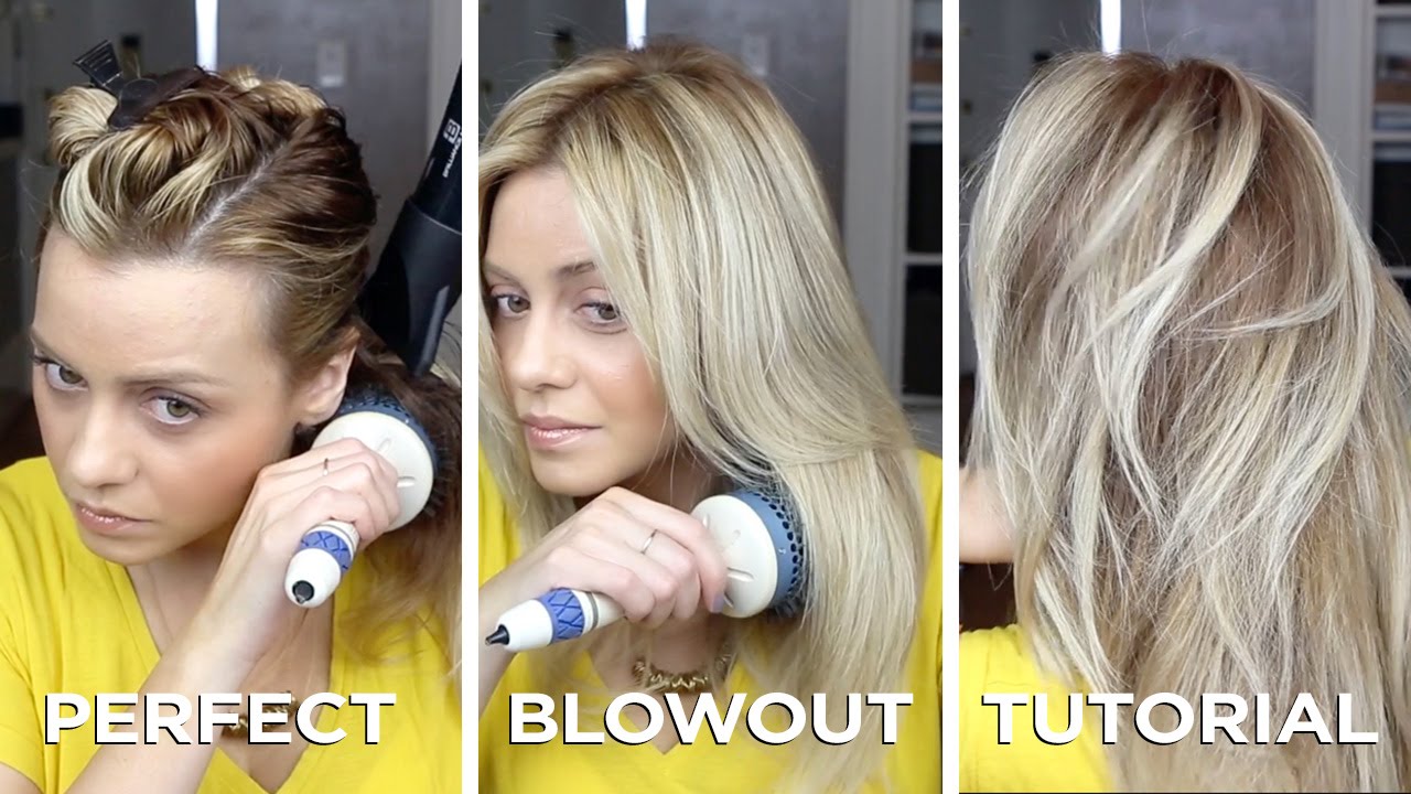 DIY Salon Quality Blowout On Long Hair In Just 15 Minutes. How To And ...