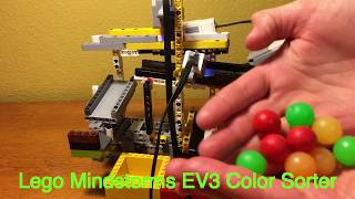 Extremely Fast LEGO Mindstorms EV3 Color Sorter NEW MECHANISM