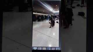 MASS HYSTERIA ERUPTS AT AIRPORT
