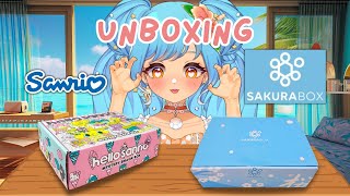 UNBOXING ASMR! Hello Sanrio Mystery Box and Sakura Box YUMMY!!!