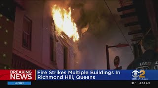 Fire Rips Through Queens Buildings
