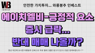 [오후시황]  에이치엘비 - 긍정적 요소 / 증시 급락 반대 매매 나올까?