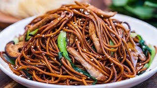 BETTER THAN TAKEOUT - Shanghai Pork Chow Mein Stir Fry Noodle Recipe