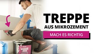 Treppe aus Mikrozement Selber Machen | Bodentrik