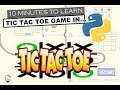10 minutes to code Tik Tak Toe Game in Python Tkinter with full coding