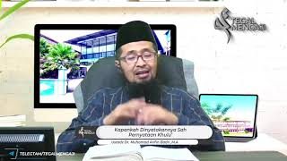 Kapankah Dinyatakannya Sah Pernyataan Khulu' - Ustadz Dr. Muhamad Arifin Badri, M.A