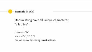 Coding Interview Question: Determine if a string has unique characters