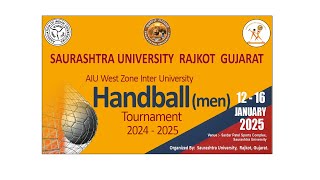 AIU West Zone Inter University Handball (MEN) Toumament 2024-2025 DAY-1