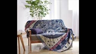 Bohemian Cotton Knitted Blanket