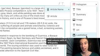 How to pull data from Wikipedia - Coda’s Wikipedia Table